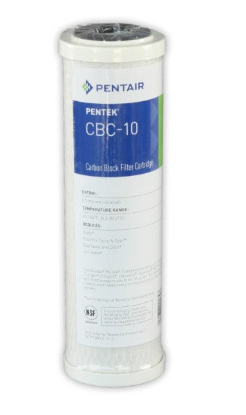 10" Pentair Carbon Block Cartridge 0.5 Micron (10" x 2½")